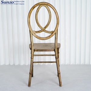 Muebles de silla Fénix de madera apilables de alta calidad para eventos de banquetes de boda - Product Image 5
