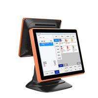Süpermarket için uygun perakende POS sistemi yerleşik yazılım kasiyer yazıcı  yazar kasa çekmecesi ve barkod tarayıcı POS ile bağlantı