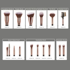 Set di <span class=keywords><strong>Pennelli</strong></span> <span class=keywords><strong>per</strong></span> Trucco 15 Pezzi con Logo Personalizzato, Alta Qualità <span class=keywords><strong>per</strong></span> Occhi e Labbra, Set Professionale con Contenitore - Product Image 4