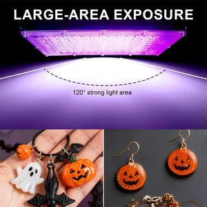 Lampe UV LED USB à lumière violette 395nm 405nm pour le durcissement sans ombre de colle, d'huile verte et de résine DIY pour la fabrication de bijoux - Product Image 5