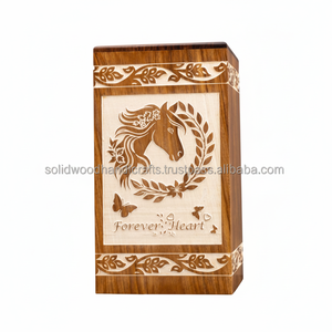 Nouveau design d'urnes funéraires en bois pour adultes urnes funéraires urnes funéraires taille personnalisée fournitures funéraires - Product Image 1