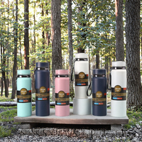 Thermos intelligent en acier inoxydable avec affichage numérique de la température LED, 1L, pour l'extérieur, bouteille d'eau à boire directement, 6-12