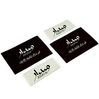 Étiquette tissée pour vêtement, étiquette de col personnalisée, logo brodé, étiquettes en satin et soie imprimées, support personnalisé