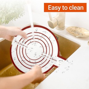 Easy to Transfer Sourdough Bread <b>Silicone</b> Bread Sling for Dutch Oven Liners Reusable <b>Silicone</b> Bread <b>Baking</b> Mat with Long Handles - Product Image 5