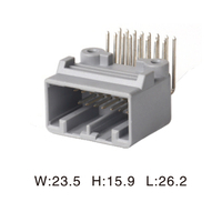 Conector automotriz de plástico eléctrico, arnés de cables macho, conector automático, 2 unidades
