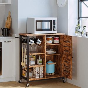 Gabinete multiusos de almacenamiento <span class=keywords><strong>extraíble</strong></span> con estantes para <span class=keywords><strong>cocina</strong></span>, sala de estar - Product Image 5