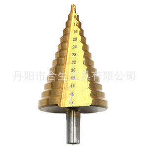 Mr <b>Drill</b> <b>Step</b> <b>Drill</b> Bit 4-52mm Triangular Shank Titanium Plated For Metal Drilling - Product Image 1