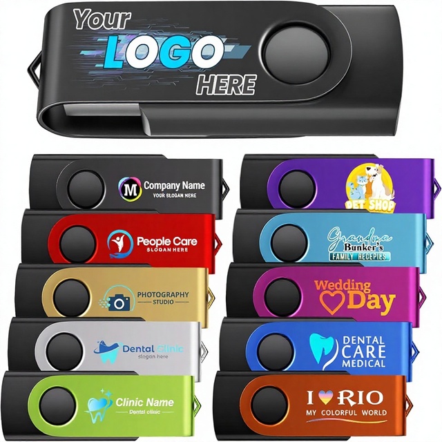 Custom Personalized USB 2.0 Flash Drive Bulk Thumb Drives LED Indicator Plastic Pendrive Memory Disk