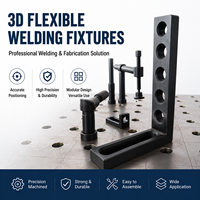 Système de gabarit de soudage flexible 3D, plateforme de soudage tridimensionnelle avec kits de fixation complets pour travaux de soudage métallique