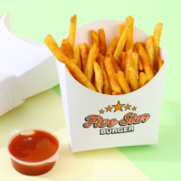 Nouveauté Papier alimentaire anti-graisse Emballage alimentaire Vernis UV Mat Vernis transparent Laminage Chips de pommes de terre Sushi Snack Servir Jetable