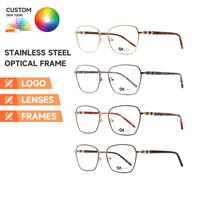 Gafas Ópticas de Metal con Montura Completa y Diseño de Mariposa para Mujer, Modelo SENSE 955203, Diseño de Lujo de Alta Gama, OEM y ODM, Logotipo Personalizado