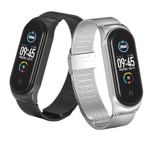 Correa de Reloj Inteligente de Acero Inoxidable Mijobs en Oferta para <span class=keywords><strong>Xiaomi</strong></span> Mi Band 6 5 4 <span class=keywords><strong>3</strong></span>, Brazalete <span class=keywords><strong>Amazfit</strong></span> Band 5 - Product Image 1