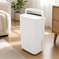 Déshumidificateur d'air commercial mini 12L, faible bruit, drainage automatique, réservoir d'eau de 2,1L pour salle de bain, chambre à coucher
