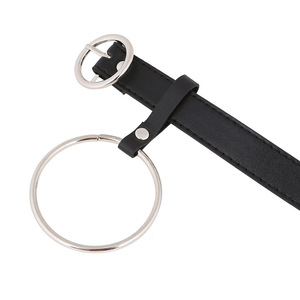 Cinturón Delgado de Moda para Mujer, Estilo Ins, Hebilla Redonda con Anillo, Cinturón con Hebilla de Pin para Pantalones - Product Image 4