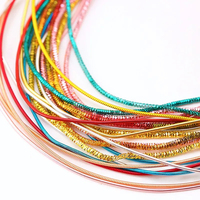 QIAO 10 g/lot ligne creuse accessoires de couture fil de cuivre pour couture broderie Badge tapis bijoux faits à la main accessoires