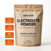 Poudre d'électrolytes végétalienne pour la nutrition sportive avec des ingrédients naturels pour la gestion de l'énergie - Complément d'hydratation instantanée