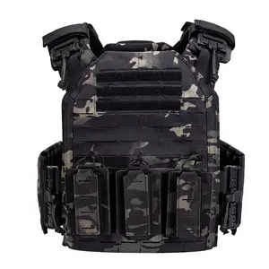 GAG 1000D Nylon Colete Tático Preto Multicam Chaleco Tactico Liberação Rápida Molle Placa Transportadora Colete Tático