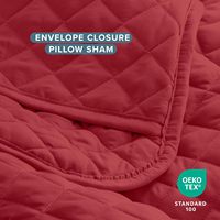 Ensemble de couvre-lit léger, alternative au couvre-lit matelassé - Couvre-lit matelassé toutes saisons ROUGE