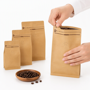 ผู้ผลิตซองกาแฟแบบดึงเปิด ซองคราฟท์แบบมีรอยฉีกง่าย ซิปล็อค ปิดผนึกได้ บรรจุภัณฑ์แบบหยดเดี่ยว - Product Image 3