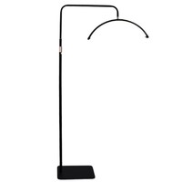 Lampe de beauté demi-lune en titane de 24 pouces pour manucure, tatouage, extensions de cils ; Lampe sur pied en U LED pour le soin des yeux