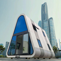 Capsule de logement triangulaire préfabriquée en acier, nouvelle conception, écoénergétique, ignifuge et étanche, pour campus universitaire
