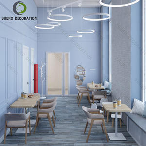 Idées de décoration élégantes pour les cafés, comptoir de bar à café moderne avec vitrine en verre, mobilier de café - Product Image 4