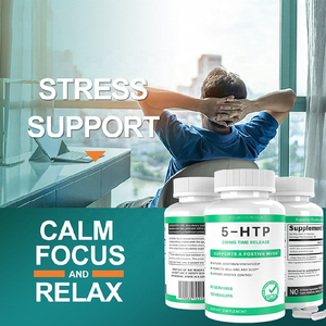 Suministro de China Natural 5 <span class=keywords><strong>HTP</strong></span> 5 Cápsulas de hidroxitriptófano Suplemento alimenticio para la relajación de los adultos Etiqueta privada Extracto de semilla de Ghana - Product Image 4
