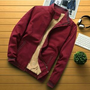 I-0662 Blouson Bomber Homme Tendance Grande Taille Écologique Coupe-Vent à Col Montant et Fermeture Éclair – Nouvelle Collection Printemps-Automne - Product Image 3