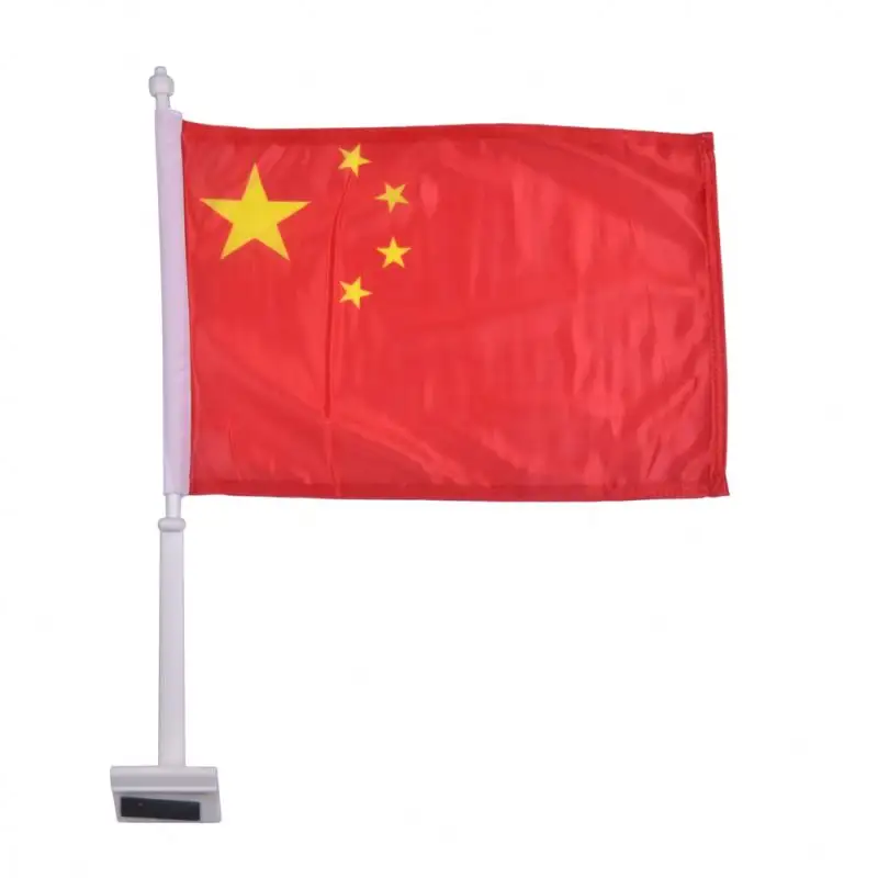 थोक चीन कार ने ऊंची ताकत 100% पॉलिएस्टर कस्टम कार सजावट कार के झंडे
