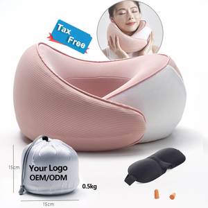 Saien Oem Travel <b>Pillow</b> for Airplane Travel Neck <b>Pillow</b> <b>Memory</b> Foam Soft Travel Neck <b>Pillow</b> Orthopedic Cervical Relief - Product Image 2