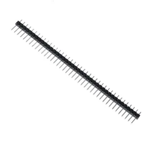 1*40Pins 2.54mm color single row straight male Pin header strip(Black)