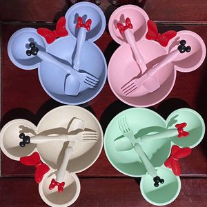 Vente chaude Nouveau produit Outil de cuisine ménager Bol pour bébé en paille de blé en forme de <span class=keywords><strong>Mickey</strong></span> - Product Image 1