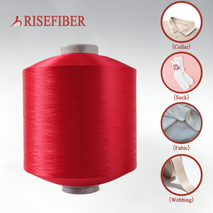 RISEFIBER 100% Polyester boyalı desen çorap örgü makinesi Knitting/150D iplik sayısı yüksek mukavemetli çevre dostu anti-bakteri iplik - Product Image 3