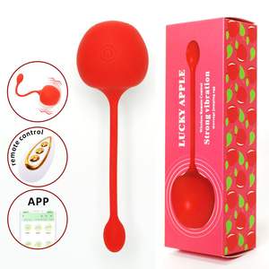 Apfel form Früchte Vibratoren Großhandel Liebe Ei Vibratoren Tragbare Massage Fernbedienung Sexspielzeug Gemüse Vibratoren - Product Image 1