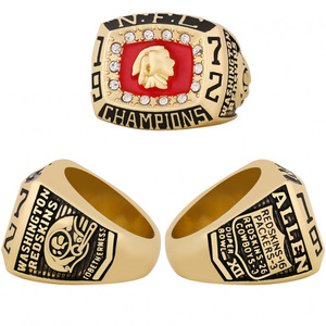 Anello del Campionato di Football dei Washington Redskins del 1972, Regalo di Compleanno per Uomo in Lega, Bestseller Transfrontaliero - Product Image 6