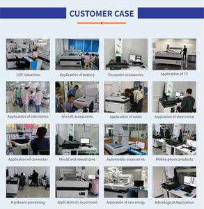 Sistema di Misurazione Visiva Completamente Automatico Certificato CE, Macchina di Misurazione Immagini CNC con Messa a Fuoco Automatica AI e Uscita Dati SPC - Product Image 5