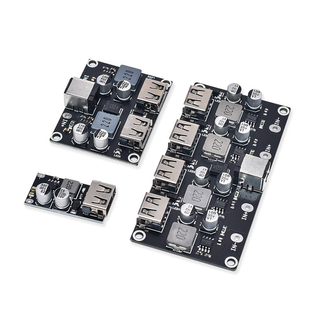 RNSbot USB QC3.0 QC2.0 USB DC-DC Buck Converter Charging Step Down Module 6-32V 9V12V24V to Fast Quick Charger Circuit Board 5V