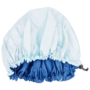 Biểu Tượng Tùy Chỉnh Lớn Mũ Tắm Tái Sử Dụng Không Thấm Nước Với Ban Nhạc Đàn Hồi Mượt Satin Hai Lớp Mũ Tắm Cho Bím Tóc Tóc Dài - Product Image 6