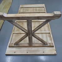 Table de tréteau en bois MDF fait main