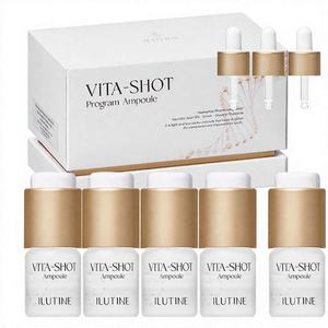 Ampolla Líquida Iluminadora y Blanqueadora con Vitamina C Estabilizada y Ácido Hialurónico, Solución Profesional para el Cuidado Facial, No Grasosa, Unifica el Tono - Product Image 1