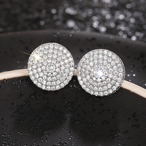 Orecchini con Brillantini su Tutta la Superficie per Donne, Gioielli Eleganti per Uso Quotidiano - Product Image 5
