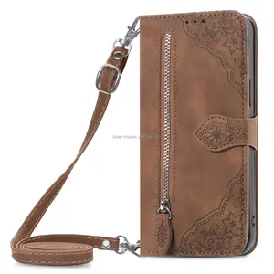 Wallet Zip Cover Holder Cheap China Wholesale Leather Chain Mobile Phone Bag Cross Body Phone Case For Redmi Note 13 Pro