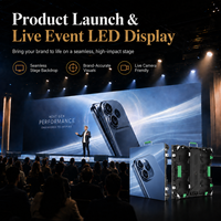 HBYLED Pantalla LED a Todo Color de 500x500 P2.5 P3 P3.9 para Publicidad en Interiores y Exteriores, Módulo de Pantalla LED, Panel de Pared