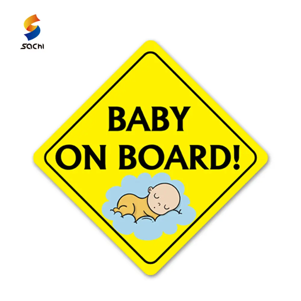 Siyah bebek on-board işaretleri araba sticker komik mıknatıs gemide bebek işaretleri