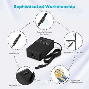 Chargeur pour ordinateur portable 15V 4A 65W pour Microsoft Surface L1706 Surface Book 2/3 Chargeur portable Surface <span class=keywords><strong>Pro</strong></span> 7/8/9/x Alimentation - Product Image 6