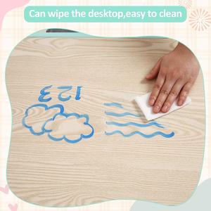 Meubles de chambre pour garderie et école pour enfants, écologiques, durables, réglables en <span class=keywords><strong>hauteur</strong></span>, bureau de dessin et d'étude pour enfants en plastique - Product Image 4
