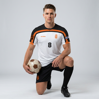 Seragam Sepak Bola Dewasa Grosir HOSTARON, Kaos Custom Print Lengan Pendek, Kaos Sepak Bola Pria, Jersey Tim Sepak Bola Bernapas