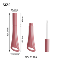 Emballage de gloss à lèvres en gros avec étiquette privée Jinze, tubes de gloss à lèvres roses personnalisés avec porte-clés