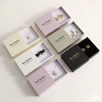 Boîtes d'emballage rigides en papier écologique personnalisées et gaufrées pour bijoux (bagues, boucles d'oreilles, colliers, bracelets) avec logo sur mesure