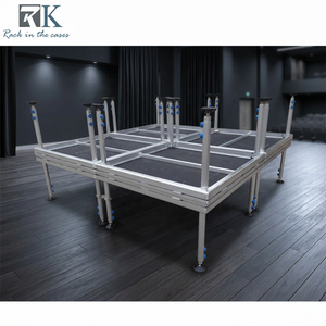Quick Installation 4x4ft Stage <b>Platform</b> Aluminum Alloy Stage Truss Modular Rectangle Adjustable Legs - Product Image 2